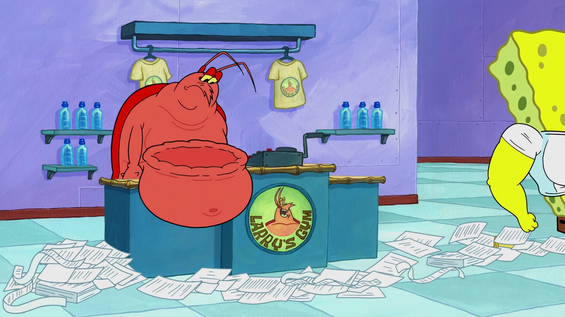 SpongeBuddy Mania - SpongeBob Episode - Larry's Gym