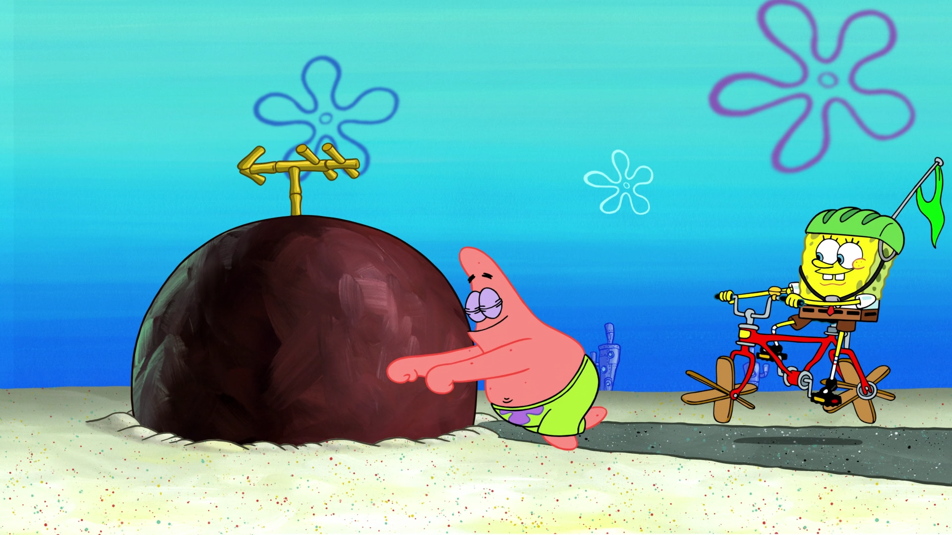 Patrick Riding SpongeBuddy Mania - SpongeBob Episode - Ride Patrick Ride