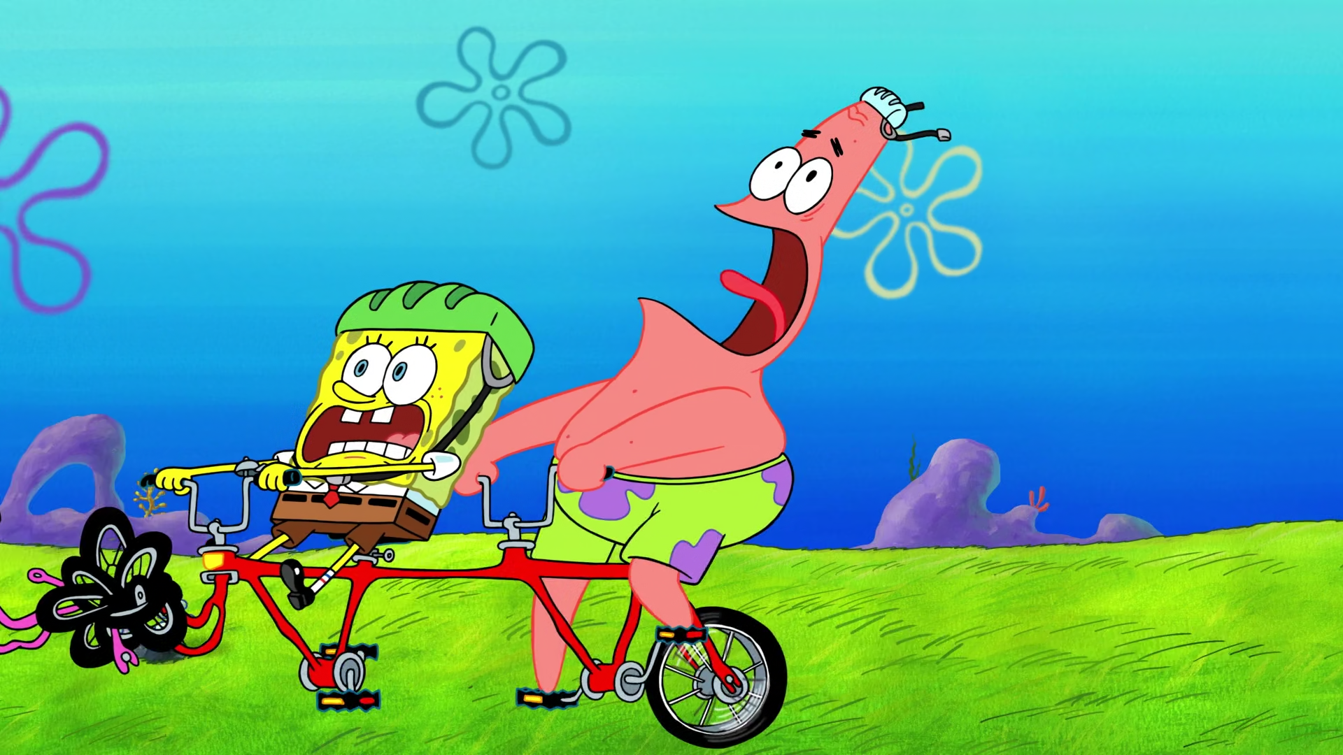 Patrick Riding SpongeBuddy Mania - SpongeBob Episode - Ride Patrick Ride