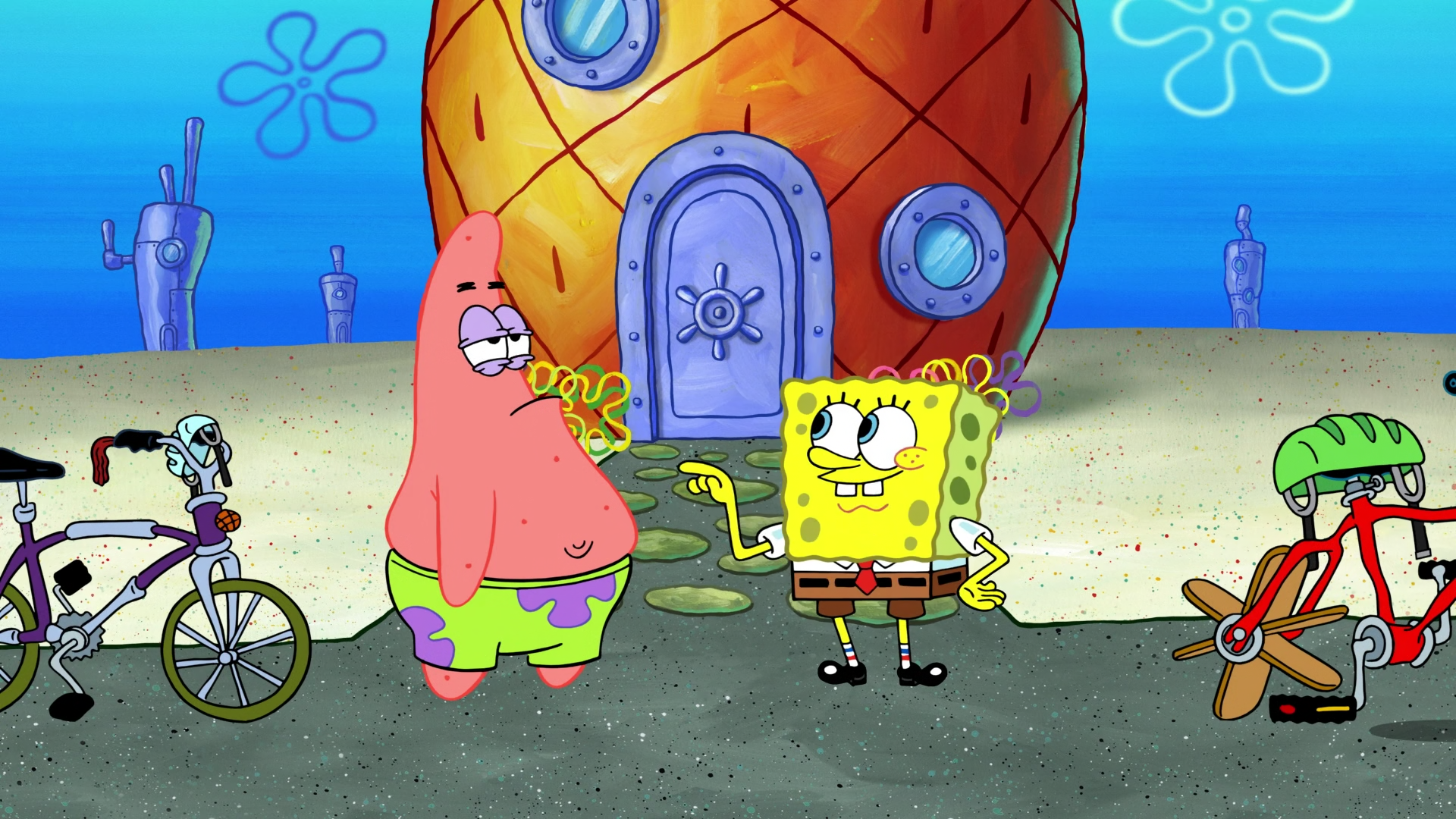 Patrick Riding SpongeBuddy Mania - SpongeBob Episode - Ride Patrick Ride